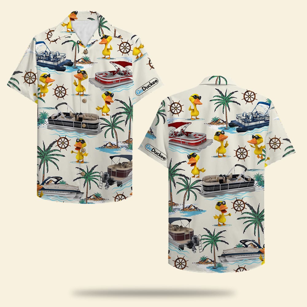 HOT Pontoon Duck Boat Hawaii Shirt
