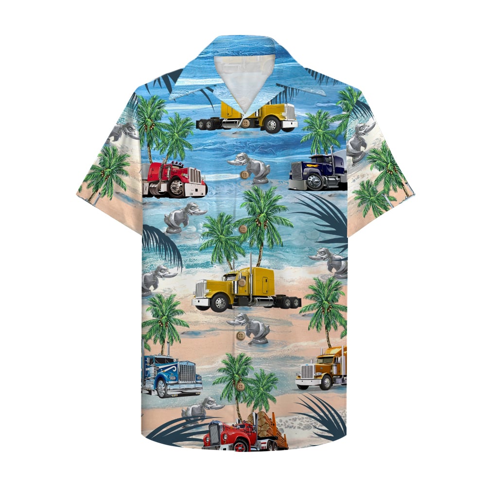 HOT Trucker Semitruck Hawaii Shirt