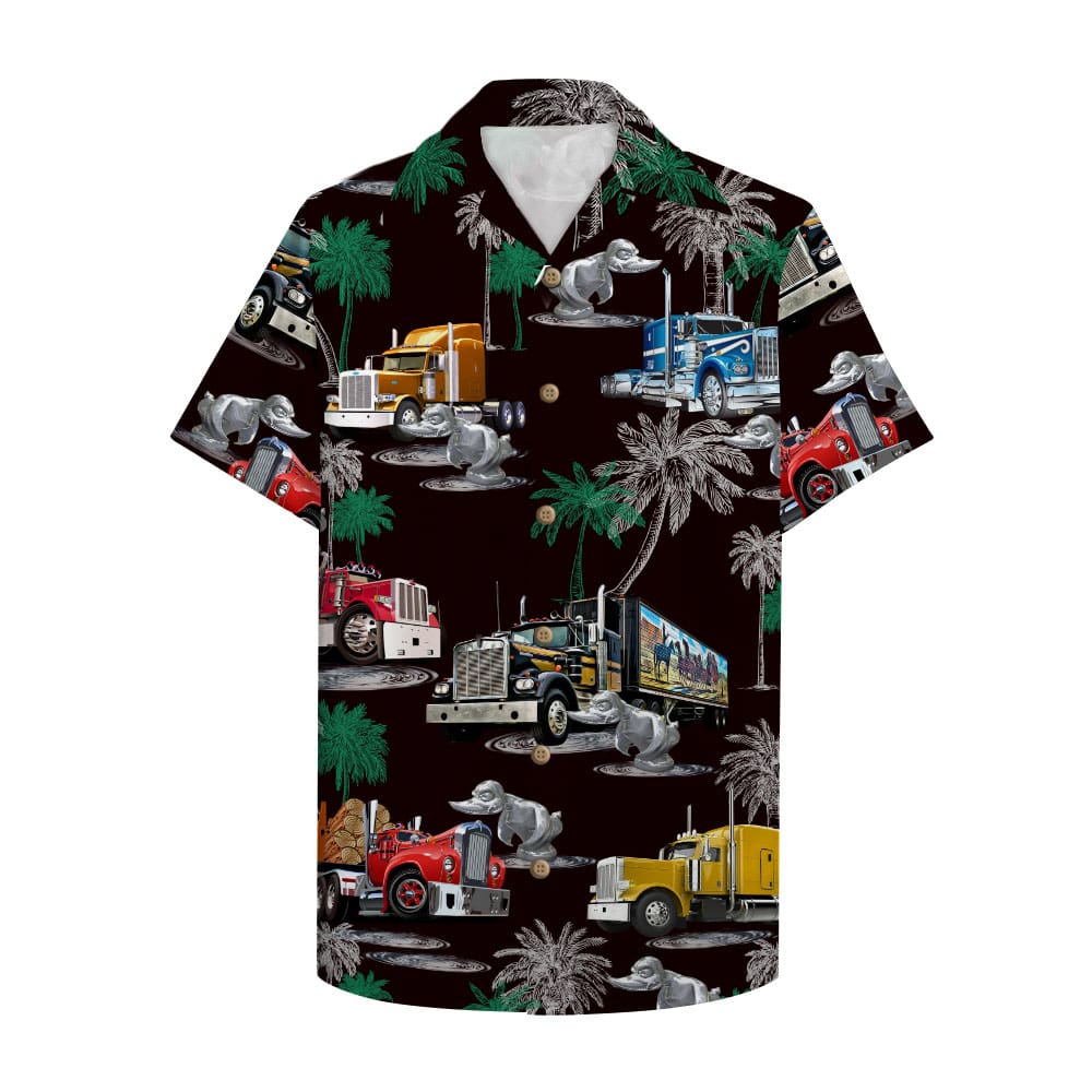 HOT Duck Truck Pattern Hawaii Shirt