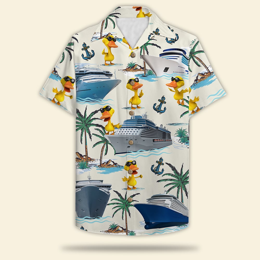 HOT Duck & Cruise Pattern Hawaii Shirt