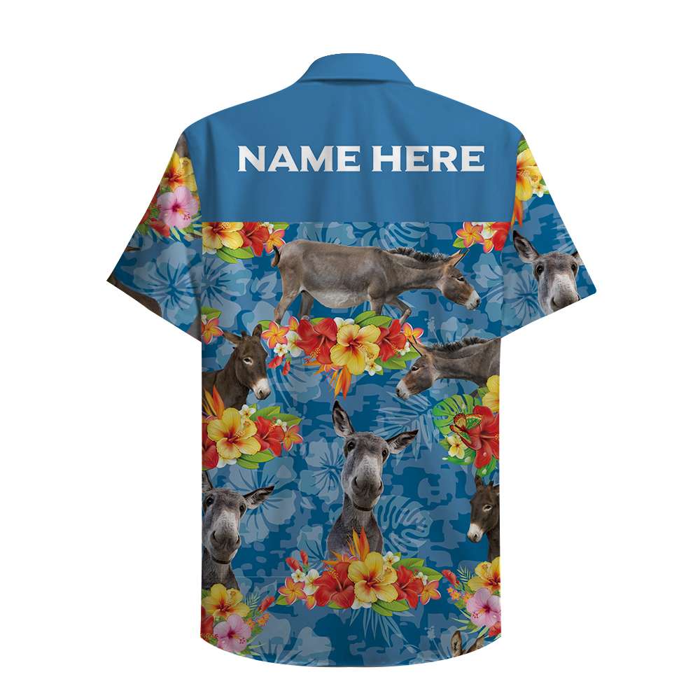 HOT Personalized Donkey Pattern Hawaii Shirt