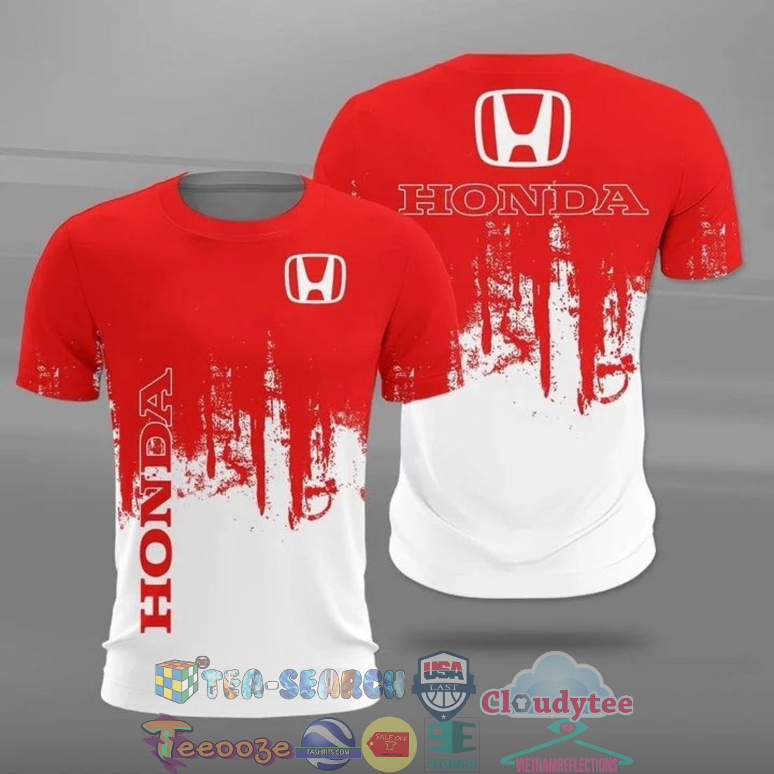 Honda ver 2 all over printed t-shirt hoodie