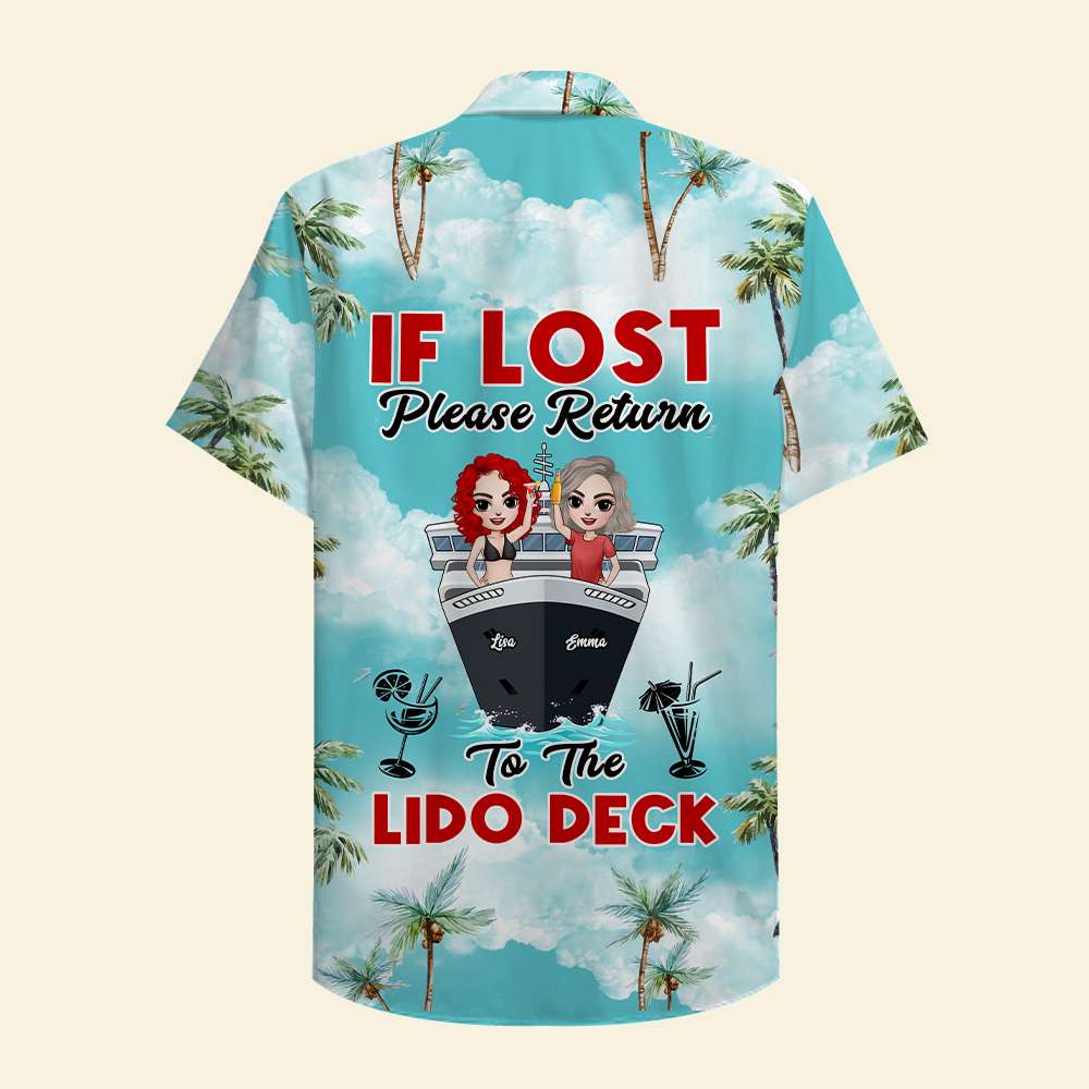 HOT Personalized Cruising Friends If Lost Please Return To The Lido Deck Hawaii Shirt