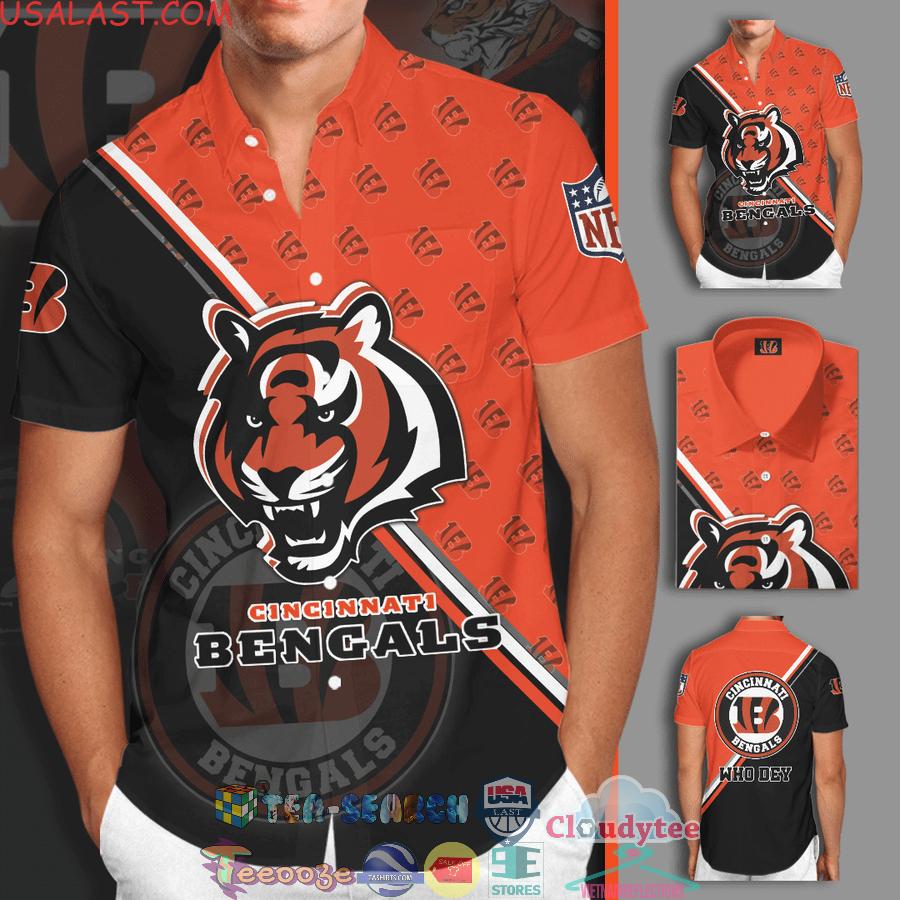 Cincinnati Bengals NFL Team Who Dey All Over Print Hawaiian Shirt