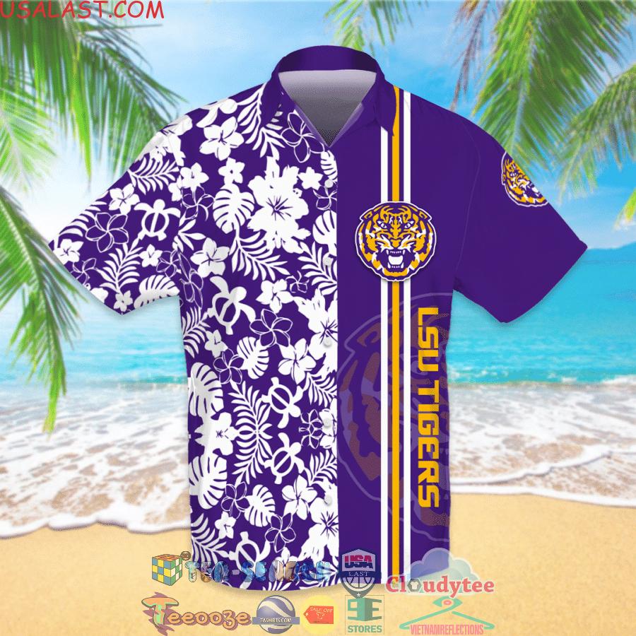 LSU Tigers NCAA Team Tropical All Over Print Hawaiian Shirt