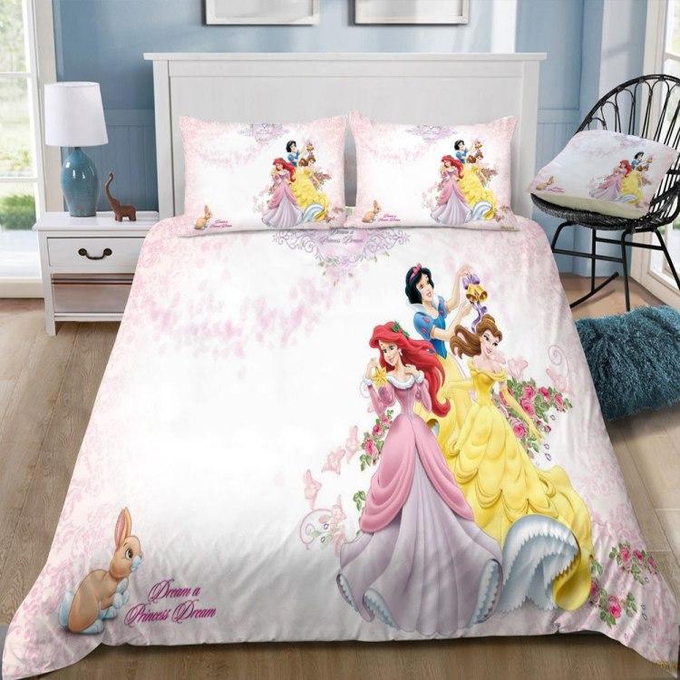 BEST Disney Princess Rabbit white Duvet Cover Bedding Set