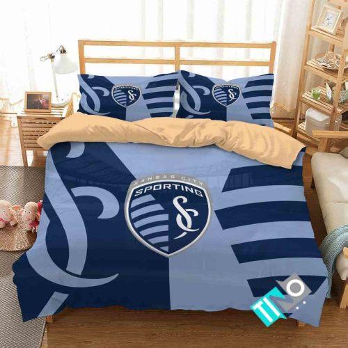 BEST MLS Sporting Kansas City FC Duvet Cover Bedding Set