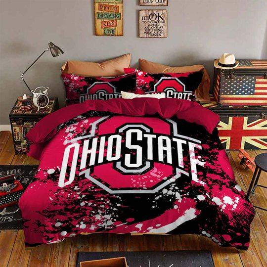 BEST Ohio State Buckeyes NCAA Duvet Cover Bedding Set