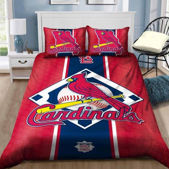 BEST St. Louis Cardinals MLB red Duvet Cover Bedding Set