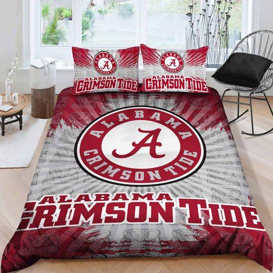 BEST Alabama Crimson Tide NCAA logo Duvet Cover Bedding Set