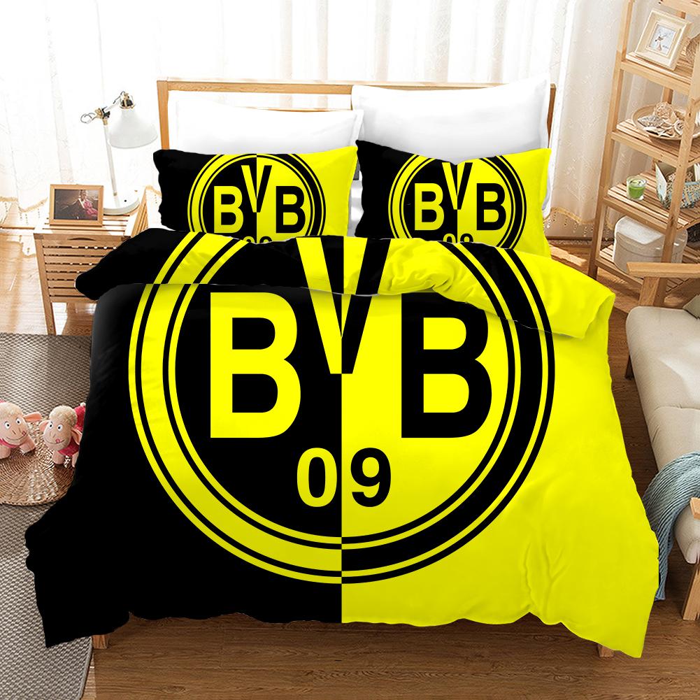 BEST Borussia Dortmund FC logo Duvet Cover Bedding Set