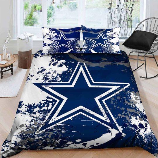 BEST Dallas Cowboys NFL logo Duvet Cover Bedding Set