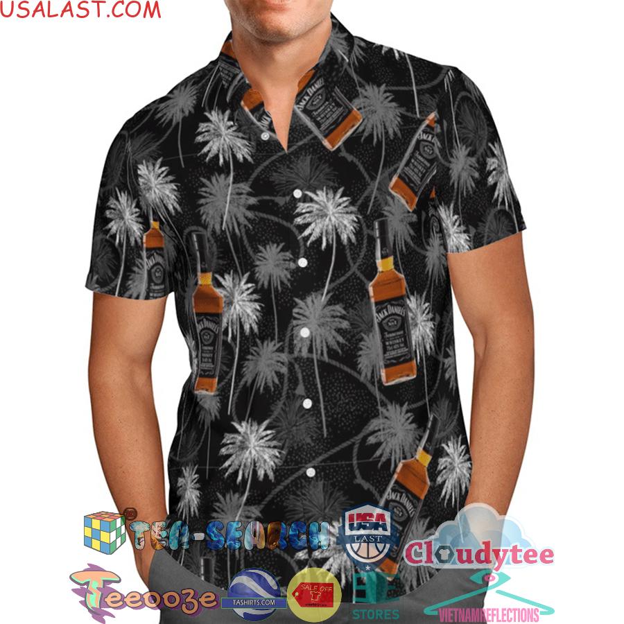 Jack Daniel’s Old No 7 Tennessee Whiskey Aloha Summer Beach Hawaiian Shirt