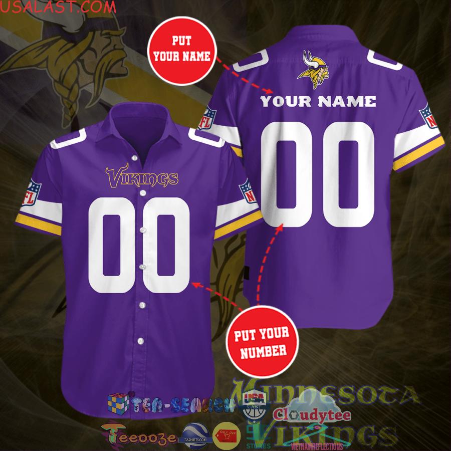 Personalized Minnesota Vikings NFL Team Purple All Over Print Hawaiian Shirt