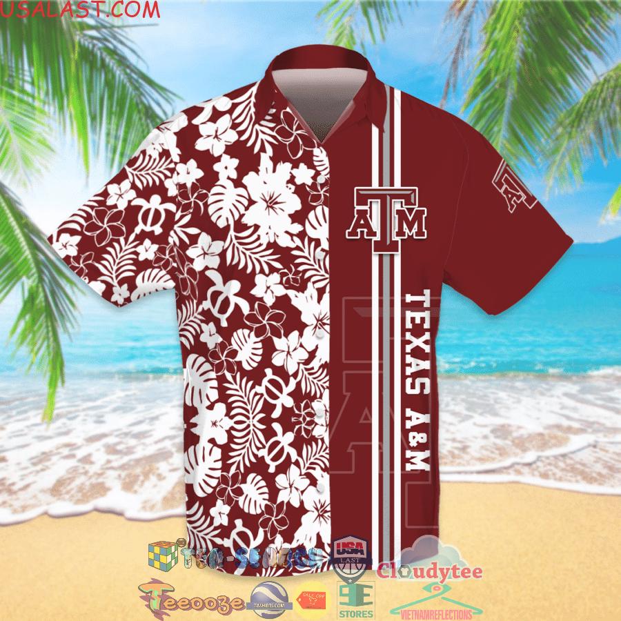 Texas AM NCAA Team Tropical All Over Print Hawaiian Shirt