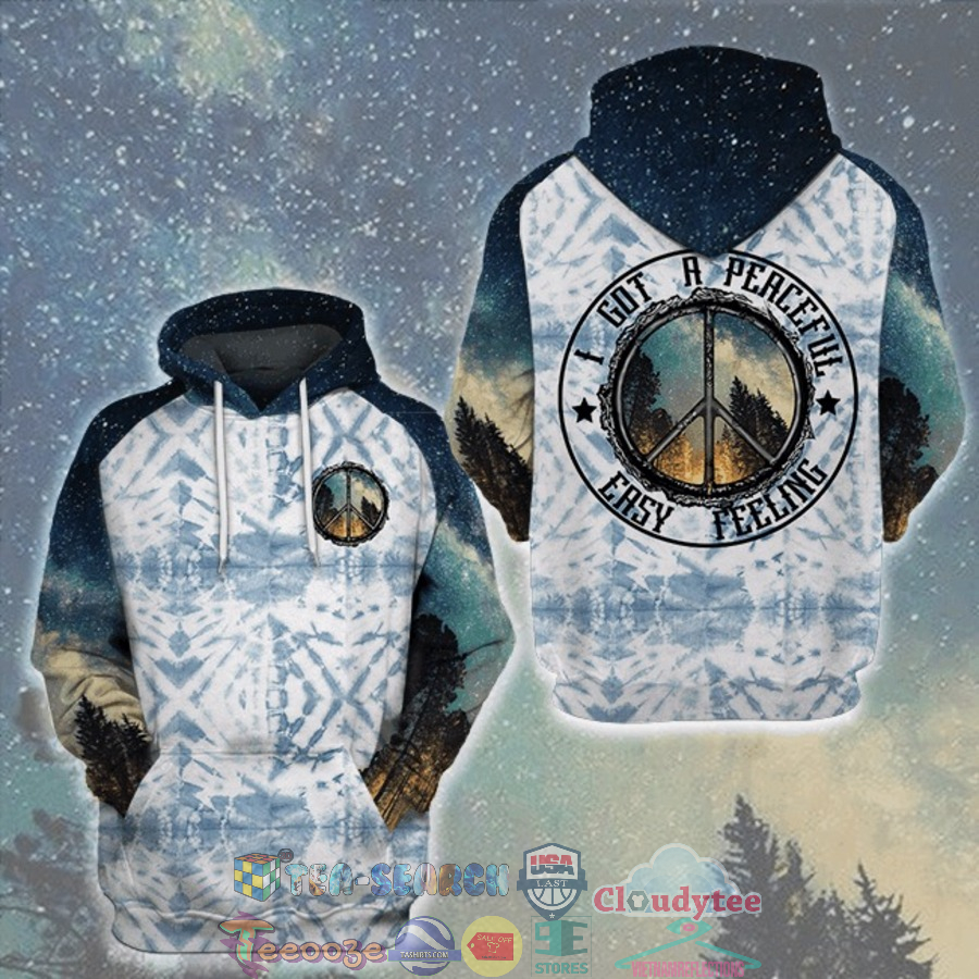 Hippie Camping I Got A Peaceful Easy Feeling 3D Hoodie