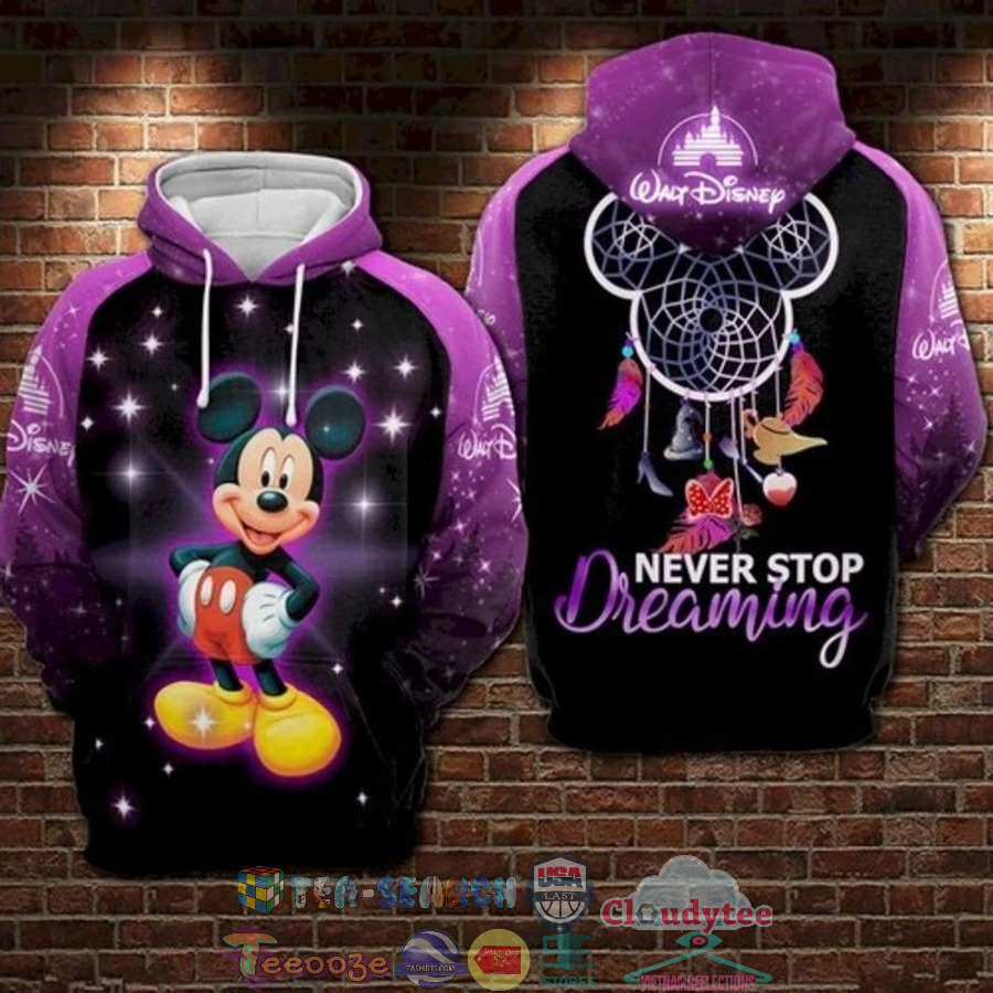 Mickey Mouse Dreamcatcher Never Stop Dreaming 3D Hoodie