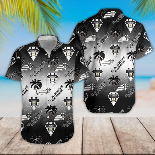 HOT CA Brive logo palm tree Hawaiian Shirt