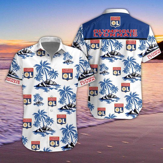 HOT Olympique Lyonnais Hawaiian Shirt, Shorts