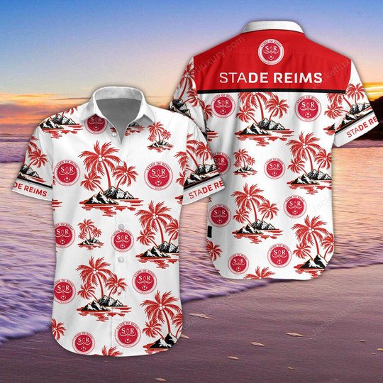 HOT Stade de Reims Hawaiian Shirt, Shorts