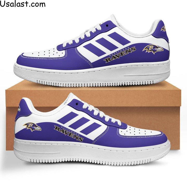 Coolest Baltimore Ravens Air Force 1 AF1 Sneaker Shoes