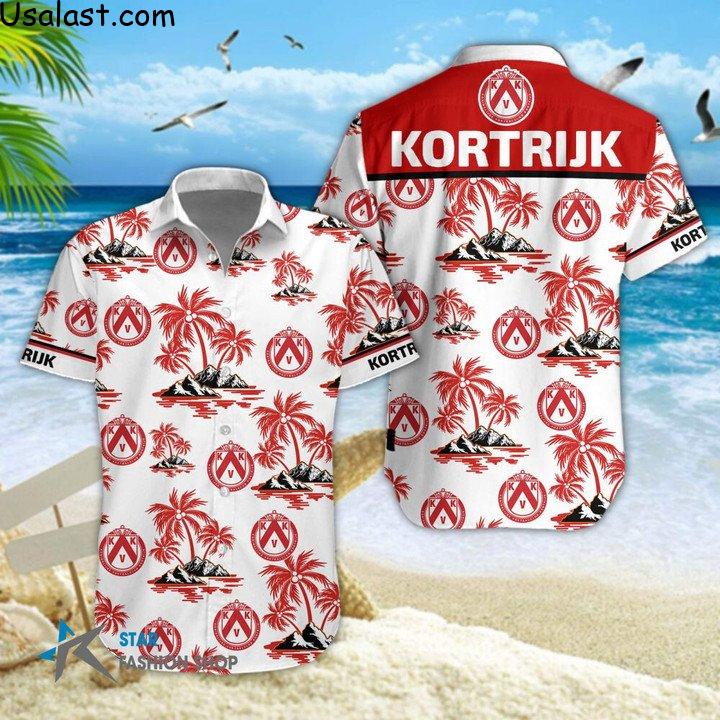 Good Quality K.V. Kortrijk Hawaiian Shirt Beach Short