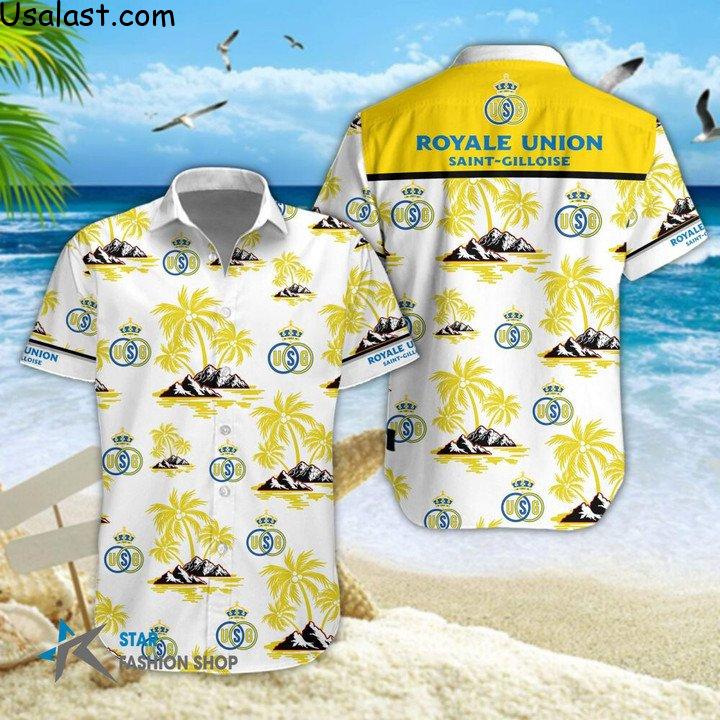 Luxurious Royale Union Saint-Gilloise Hawaiian Shirt Beach Short