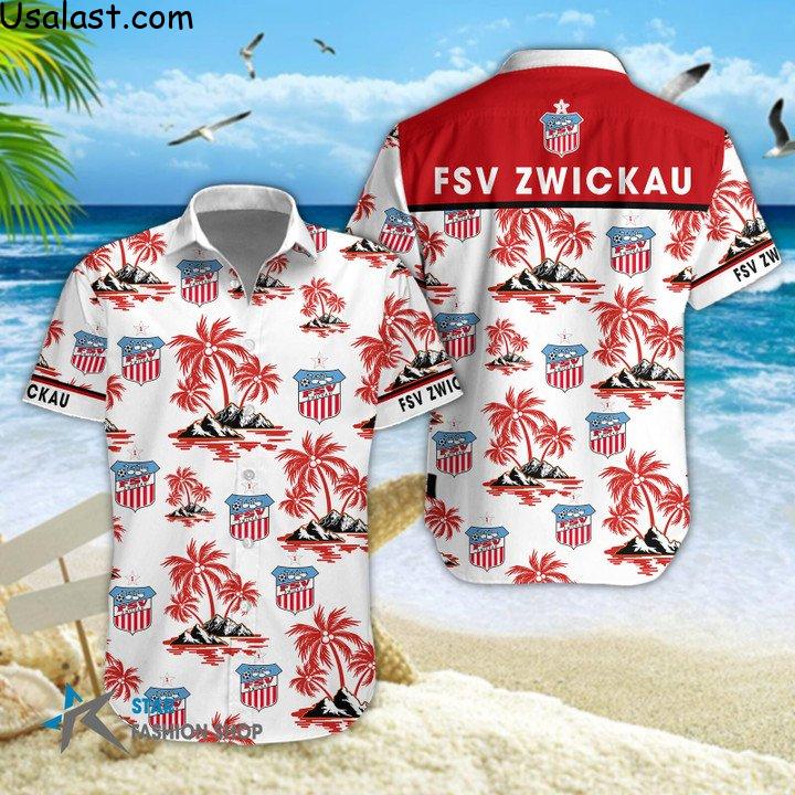 Traditional FSV Zwickau Hawaiian Shirt Beach Short