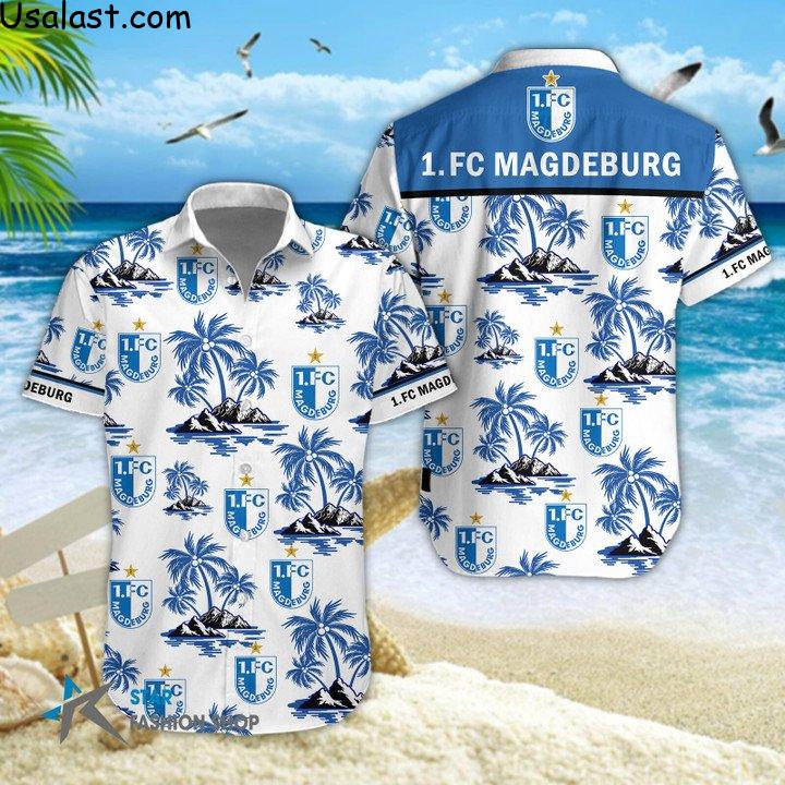 Top Alibaba FC Magdeburg Hawaiian Shirt Beach Short