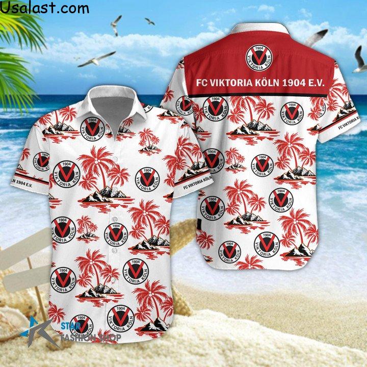 Wholesale FC Viktoria Köln Hawaiian Shirt Beach Short