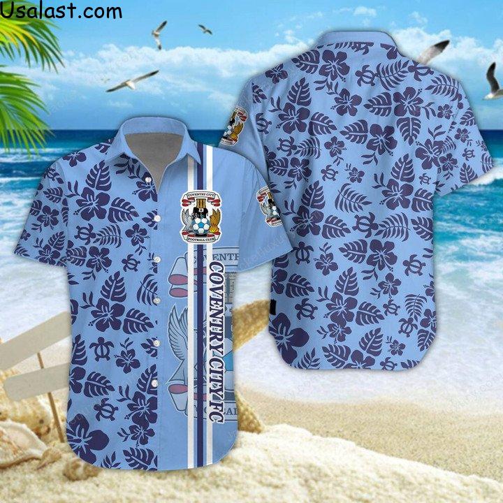 Excellent Coventry City F.C Tropical Flower 3D All Over Print Shirt