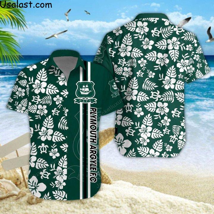 Special Plymouth Argyle F.C Tropical Flower 3D T-Shirt, Hawaiian Shirt And Baseball Jersey