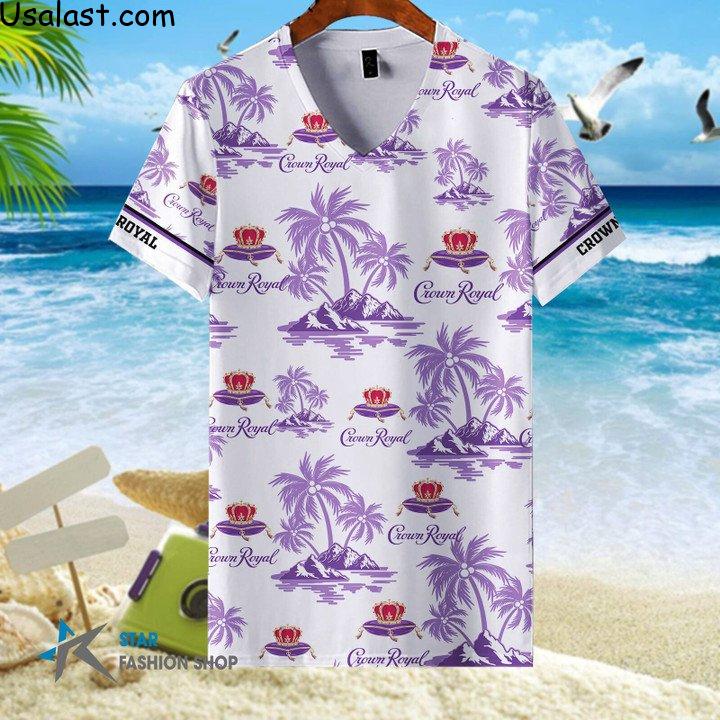 Discount Crown Royal Coconut 3D V-neck T-Shirt And Short