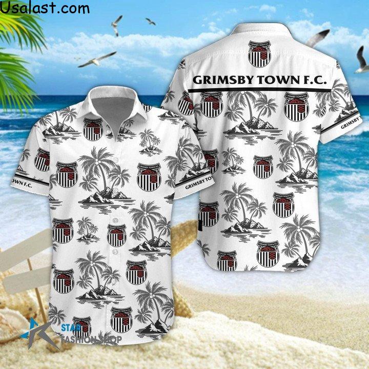 ExcellentGrimsby Town F.C Hawaiian Shirt Beach Short