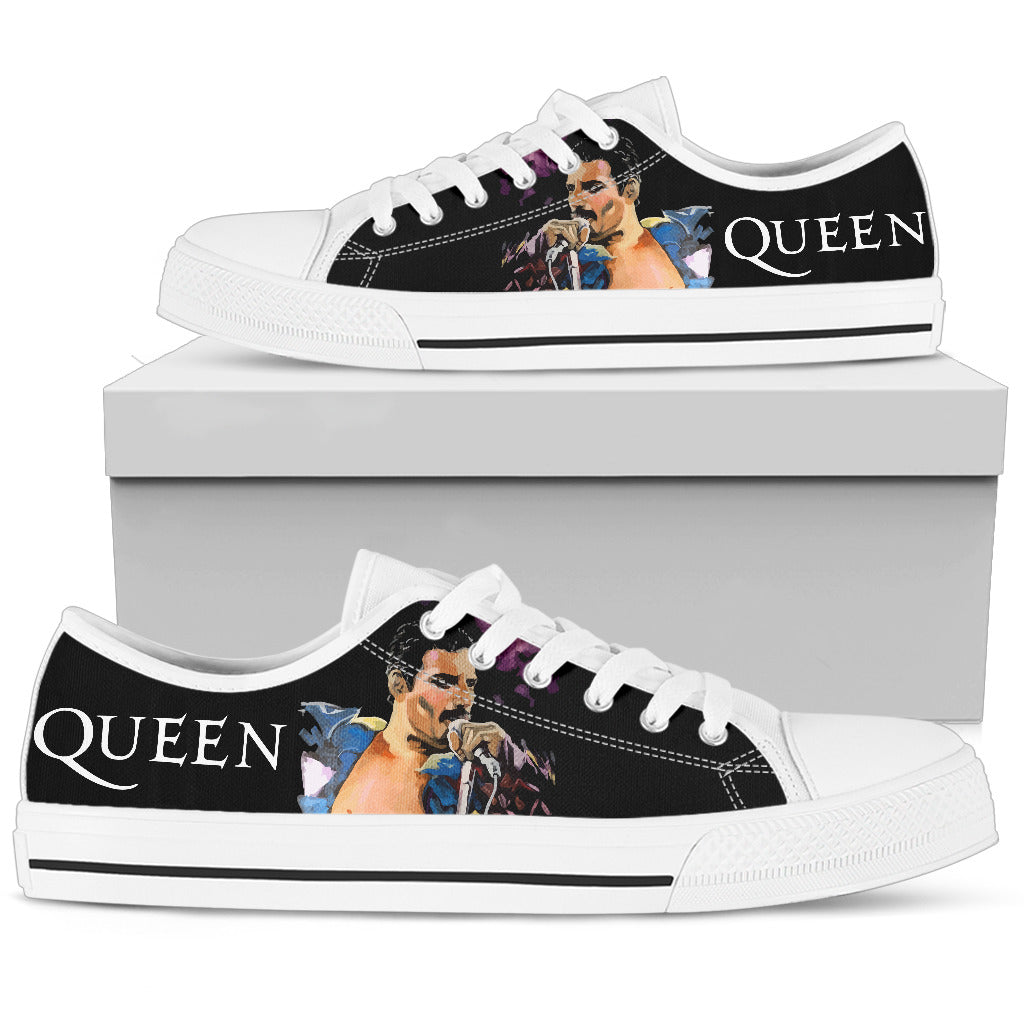 NEW Freddie Mercury Queen low top canvas shoes