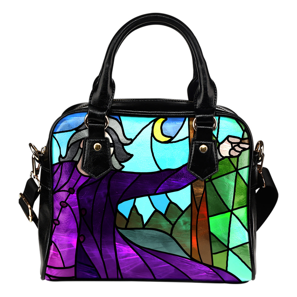 HOT Professor Snape Stained Glass Leather Handbag