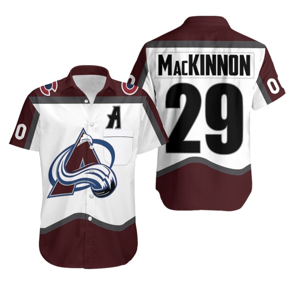 HOT Colorado Avalanche Nathan Mackinnon 29 NHL 2020 Hawaiian Shirt