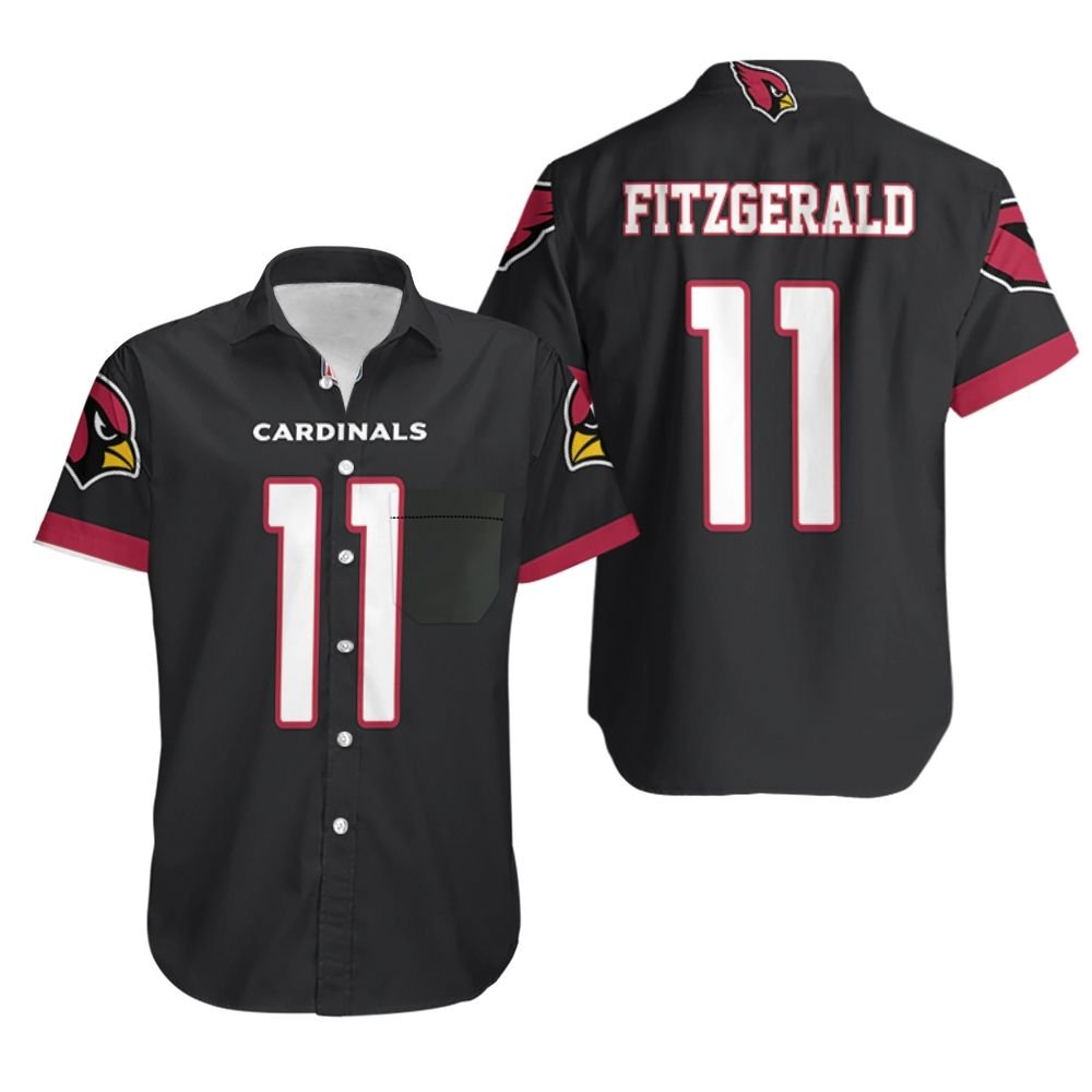 HOT Larry Fitzgerald Arizona Cardinals Alternate Game Black 2019 Hawaiian Shirt