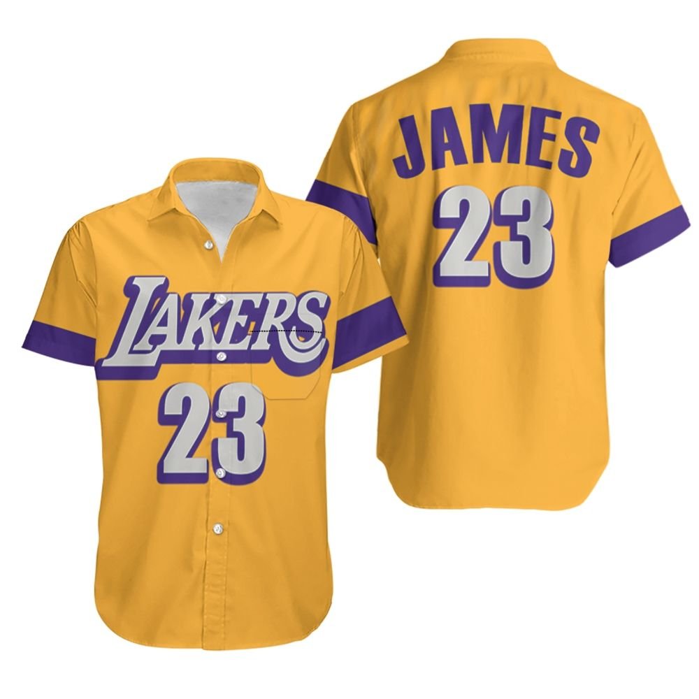 HOT Lebron James Los Angeles Lakers 2020 Finished Swingman Hawaiian Shirt