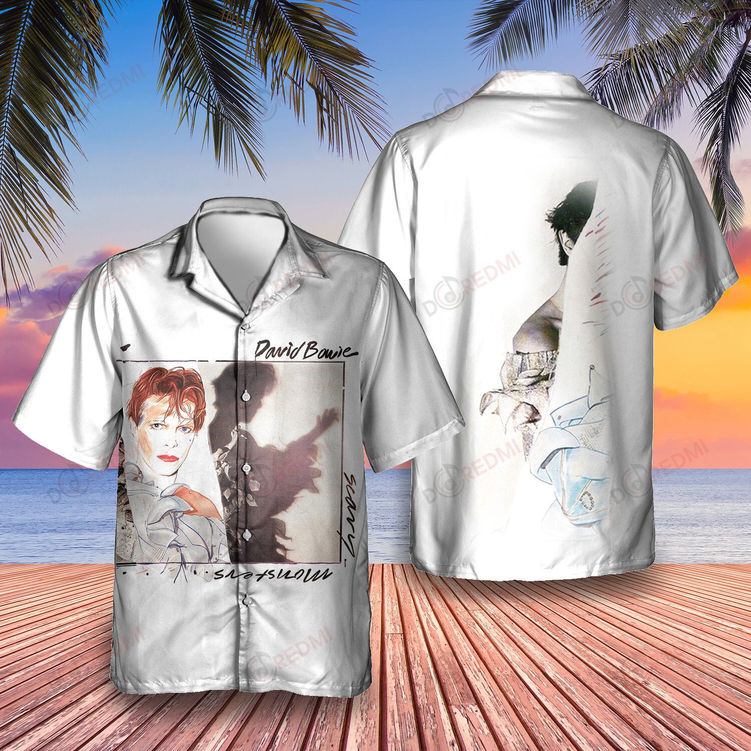 HOT David Bowie Scary Monsters Hawaii Shirt