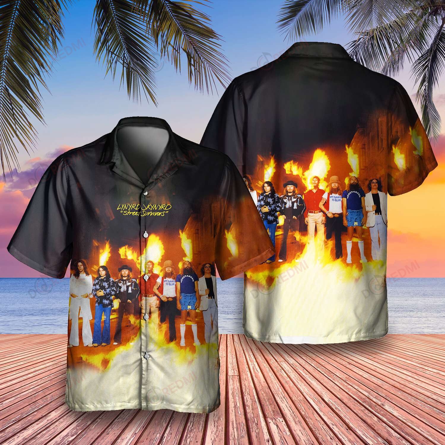 HOT Lynyrd Skynyrd Band Street Survivors Hawaii Shirt