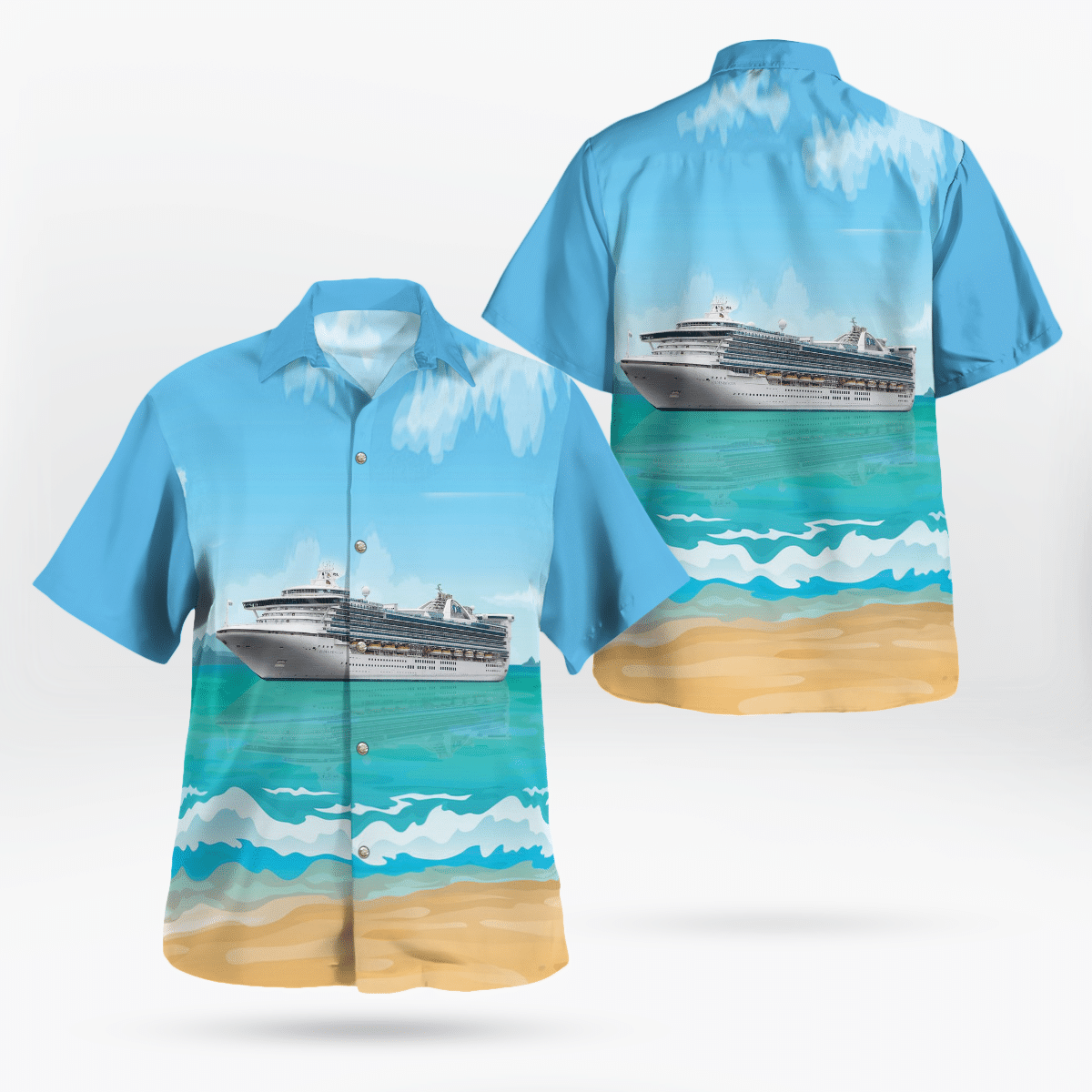 HOT P&O Cruises Australia Pacific Adventure Hawaiian Shirt