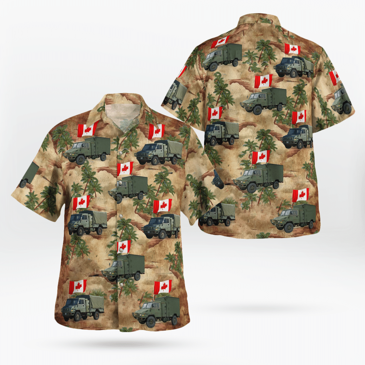 HOT Canadian Army LSVW Military Canada Day Hawaiian Shirt