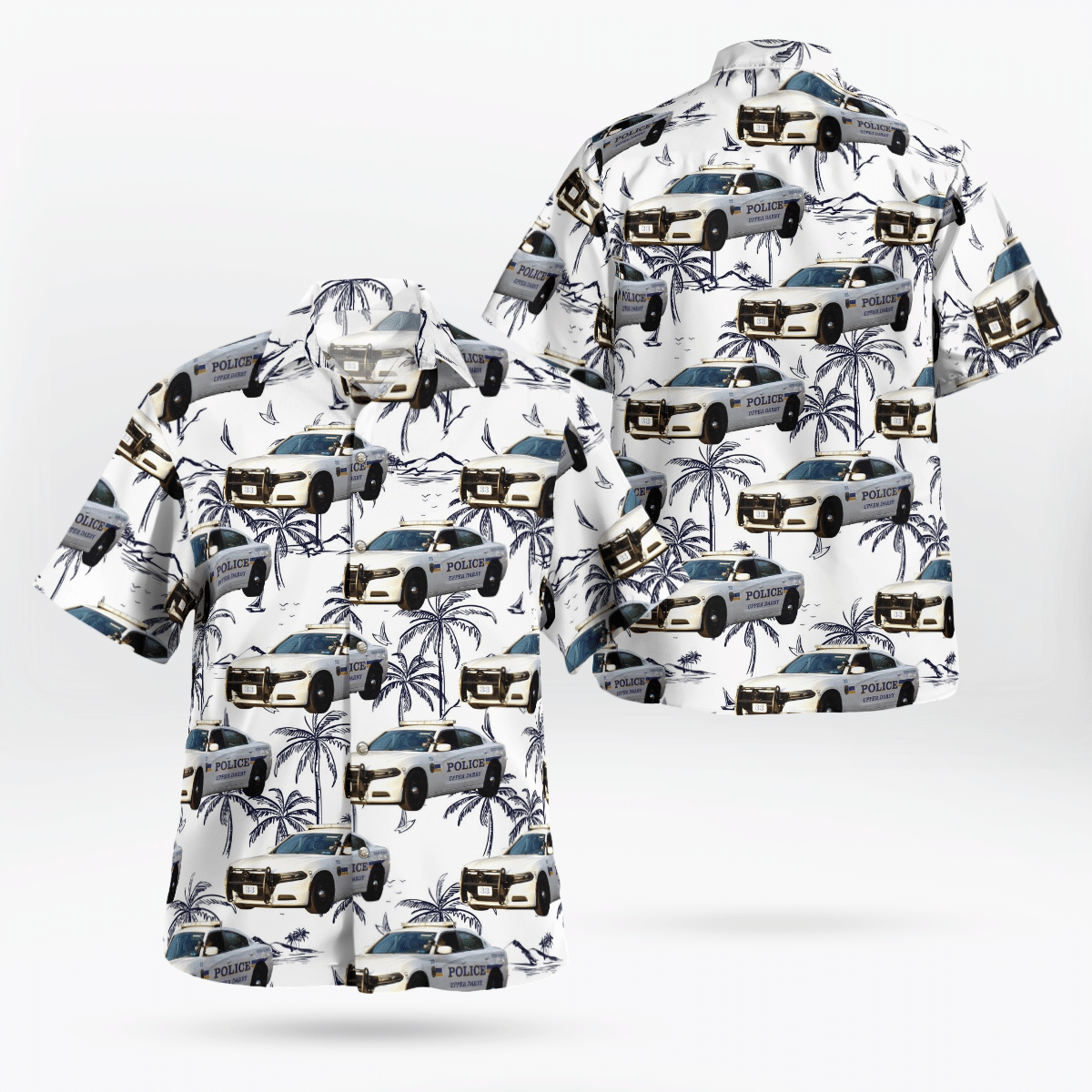 HOT Upper Darby Township Police Department Dodge Charger Upper Darby Pennsylvania Hawaiian Shirt