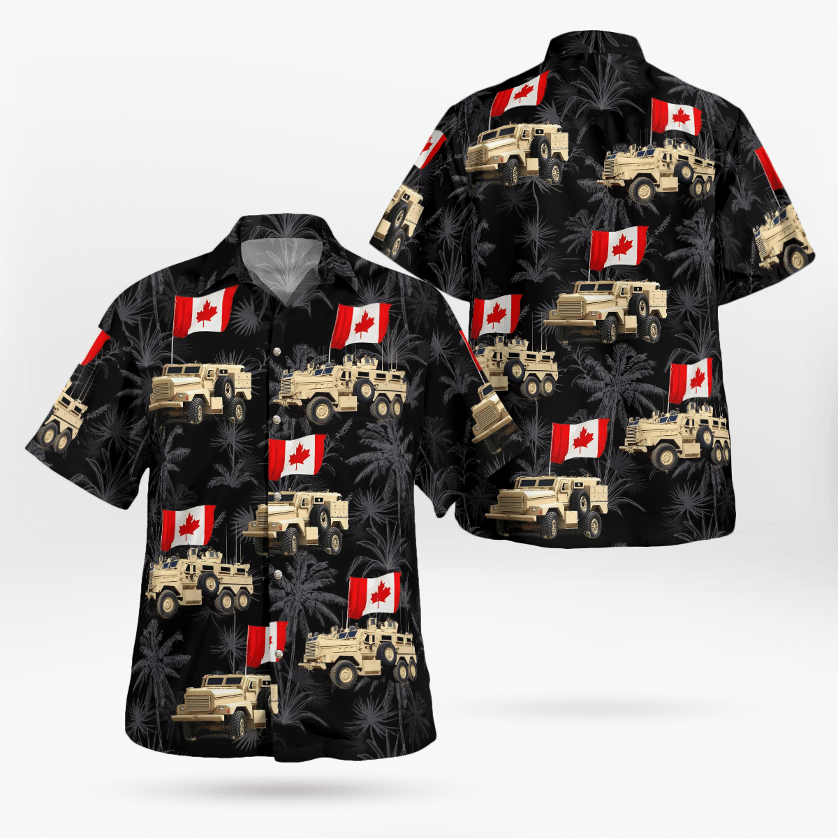 HOT Canadian Army Cougar H JERRV Canadian Army Hawaiian Shirt