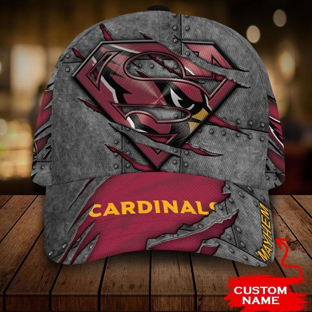 NEW Arizona Cardinals Superman Custom name Hat