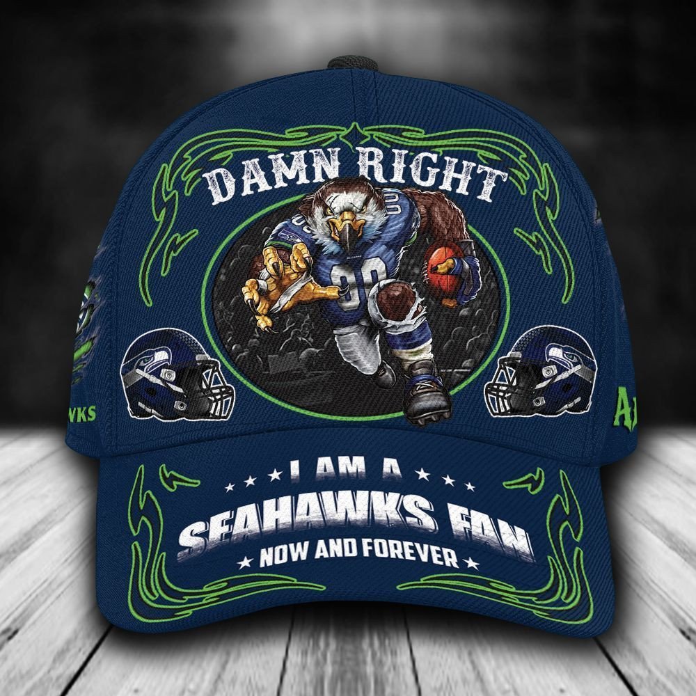 NEW Seattle Seahawks Mascot Custom name Hat