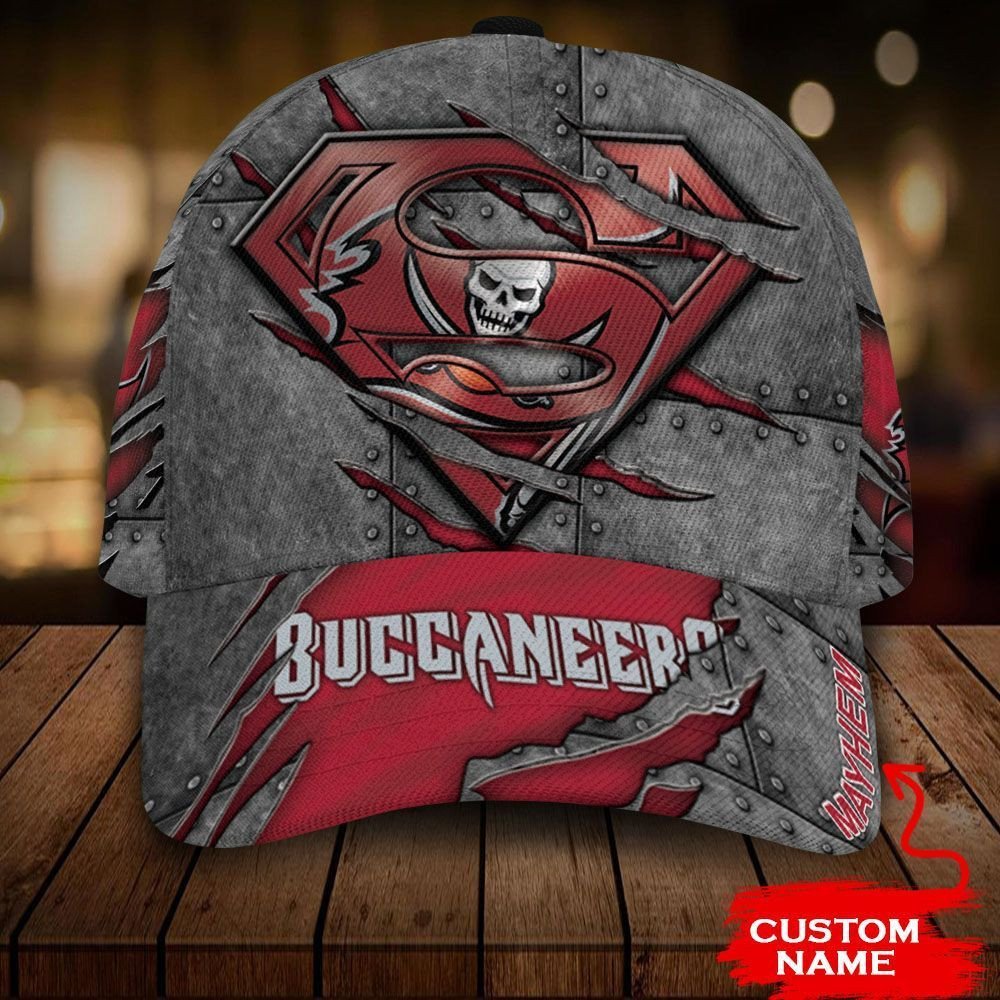 NEW Tampa Bay Buccaneers Superman Custom name Hat