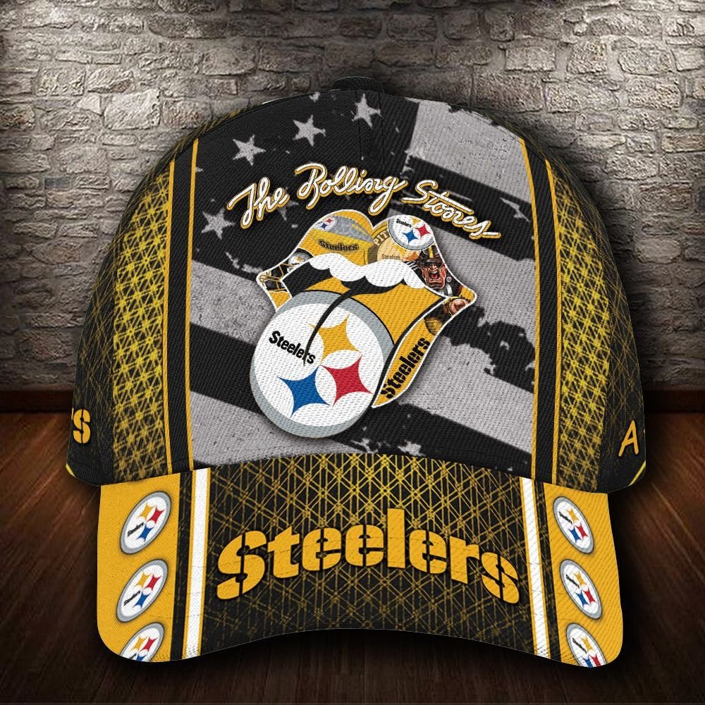 NEW Pittsburgh Steelers The Rolling Stones Custom name Hat
