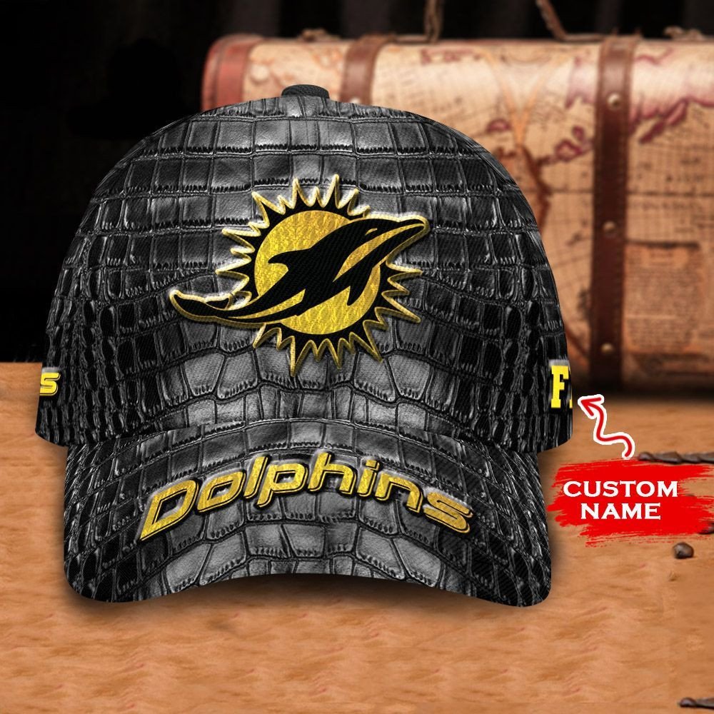 NEW Miami Dolphins Printed Custom name Hat